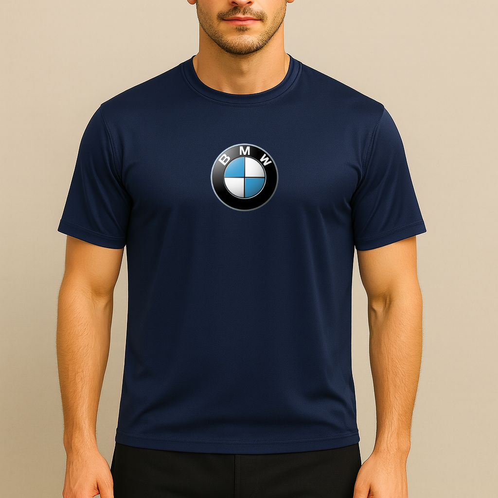 Men's BMW Motorsports Car Polyester T-Shirt